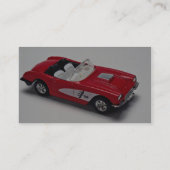 Attraktive rote Korvette Visitenkarte (Rückseite)