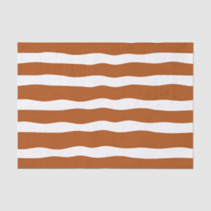 Attraktive schöne, orange-moderne Streifen Seidenpapier