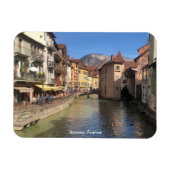 Attraktive Sicht auf den Fluss Annecy, Frankreich Magnet (Horizontal)