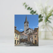 Attraktive Sicht auf Sibiu, Rumänien auf Postkarte (Stehend Vorderseite)