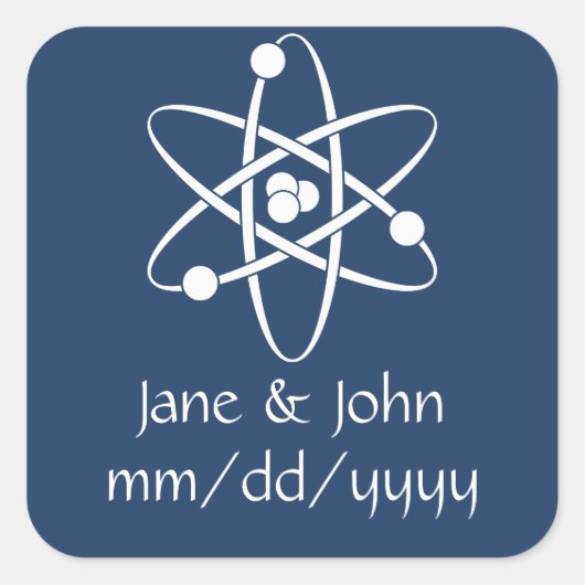 Attraktive Streitkräfte in Navy-Aufklebern Quadratischer Aufkleber (Vorderseite)