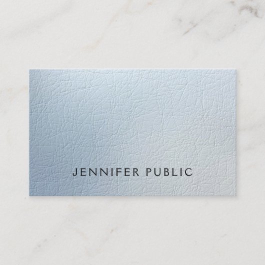 Attraktive Textur Look Glam Moderner Schlichter Lu Visitenkarte (Vorderseite)