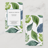 Attraktive Vegetation Moderne Minimalistische Chic Visitenkarte (Vorne/Hinten)