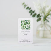 Attraktive Vegetation Moderner Minimalistischer Ch Visitenkarte (Stehend Vorderseite)