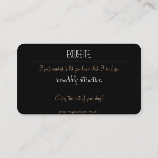 Attraktive Visitenkarte (Rückseite)