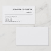 Attraktive Visitenkarte für den Schwarz-weißen Man (Vorne/Hinten)