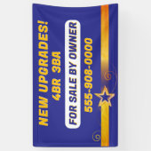 Attraktive "Zum Verkauf durch den Eigentümer" Zoll Banner (Vertikal)