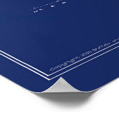 Attraktiver Bauplan des PT-Bootes PTF-17 Poster (Ecke)