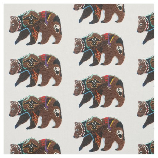 Attraktiver brauner Bär Stoff (Muster)