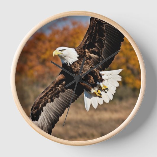 Attraktiver Designer Adler Wall Clock. Uhr (Vorderseite)