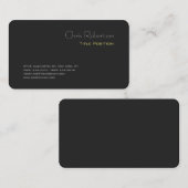 Attraktiver, grau-gelber Chic Sharp Modern Visitenkarte (Vorne/Hinten)