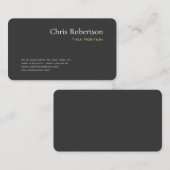 Attraktiver, grau-gelber Chic Sharp Modern Visitenkarte (Vorne/Hinten)