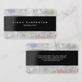 Attraktiver Grau Wall Black Moderner Stil Minimali Visitenkarte (Vorne/Hinten)