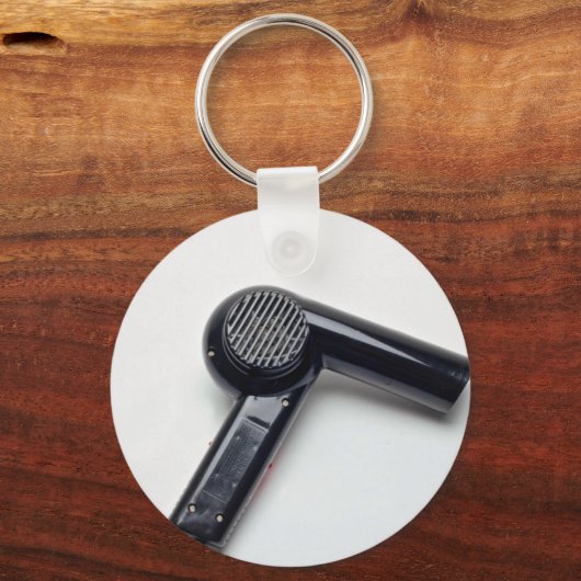 Attraktiver Haartrockner Schlüsselanhänger (Vorderseite)
