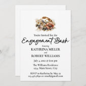 Attraktiver Hochzeitsring, Verlobung Bash Einladung (Vorne/Hinten)