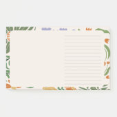 Attraktiver hübsch rosa Hintergrund mit Blumenchic Post-it Klebezettel (Vorderseite)