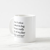 Attraktiver Mirror Funny Mug Kaffeetasse (Vorderseite Links)