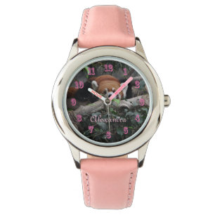 Attraktiver Roter Panda im Zoo Armbanduhr