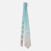 Attraktiver Strandstil für Silberschildkröten Krawatte (Rückseite)