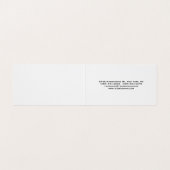 Attraktiver Trendy Stylish Modern Minimalistisch C Visitenkarten (Innenseite Aufgefaltet)