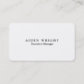 Attraktiver Trendy Stylish Modern Minimalistisch Visitenkarte (Vorderseite)