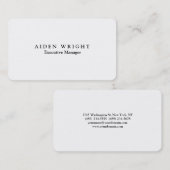 Attraktiver Trendy Stylish Modern Minimalistisch Visitenkarte (Vorne/Hinten)