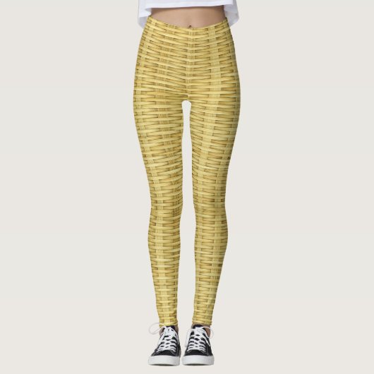 Attraktives Bambuskunstdesign Leggings (Vorderseite)