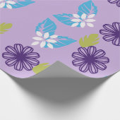 Attraktives Farbflorentapier Geschenkpapier (Ecke)