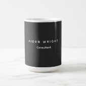 Attraktives Grau Klassisches Minimalistisch Kaffeetasse (Mittel)