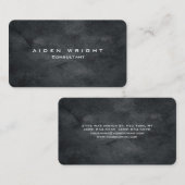 Attraktives Gray Stylish Modernes Minimalistisch Visitenkarte (Vorne/Hinten)