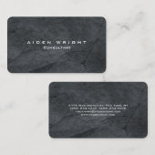 Attraktives Gray Stylish Modernes Minimalistisch Visitenkarte (Vorne/Hinten)