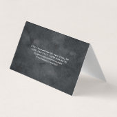 Attraktives Gray Stylish Modernes Minimalistisch Visitenkarten (Rückseite)
