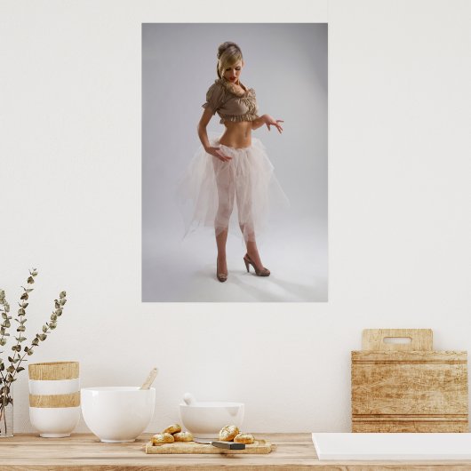 Attraktives Mädchen Poster (Küche)