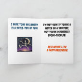 Attraktives Männchen Vampire Halloween Karte (Innenseite)