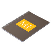 Attraktives Monogramm Modernes Minimalistisch Notizblock (Linke Seite)