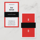 Attraktives Rot Visitenkarte (Vorne/Hinten)