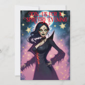 Attraktives Vampir-Halloween-Party Einladung (Vorderseite)