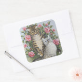 Attraktivität Quadratischer Aufkleber (Umschlag)