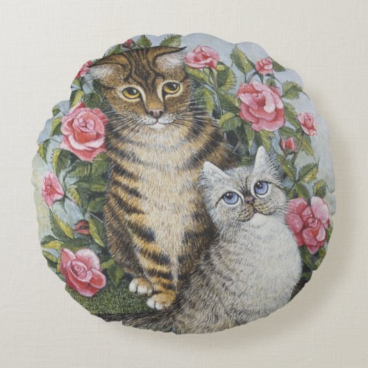 Attraktivität Rundes Kissen (Vorderseite)