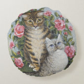 Attraktivität Rundes Kissen (Rückseite)