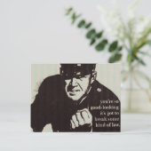 Attraktivitätspolizei Postkarte (Stehend Vorderseite)