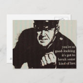 Attraktivitätspolizei Postkarte (Vorne/Hinten)