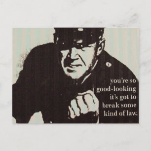 Attraktivitätspolizei Postkarte