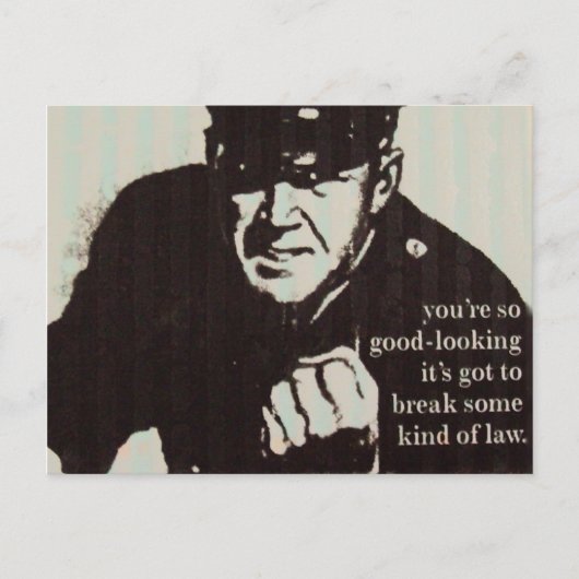 Attraktivitätspolizei Postkarte (Vorderseite)