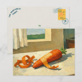 Attraktivste Karotten-Kunst Postkarte (Vorne/Hinten)