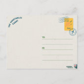 Attraktivste Karotten-Kunst Postkarte (Rückseite)