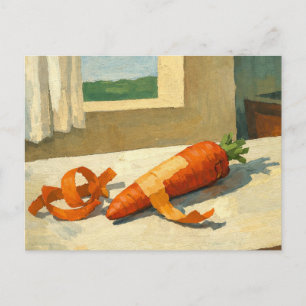 Attraktivste Karotten-Kunst Postkarte