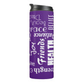 Attribute18 Personalisierte Namen, Wörter Wünsche Thermosbecher (Nach rechts gedreht)