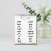 Attribute Gottes von A bis Z Anpassbare Karte (Stehend Vorderseite)