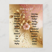 Attribute Gottes von A bis Z Ombre Enclosure Card